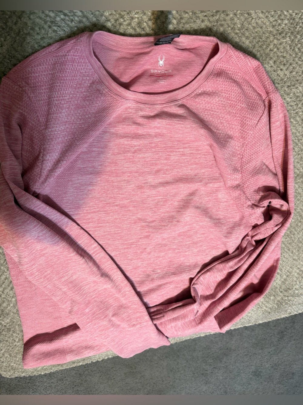 Spyder Women's Heather Pink Crewneck Sweatshirt